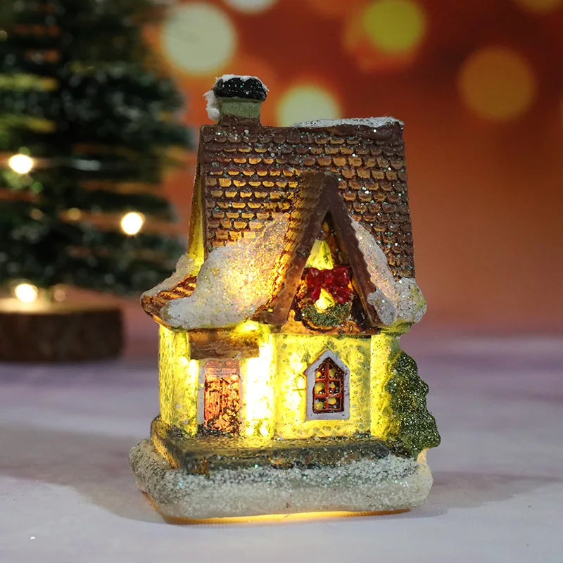Veilleuse Maison de Noël LED à Piles – Décoration Chambre Enfant & Cadeau Noël