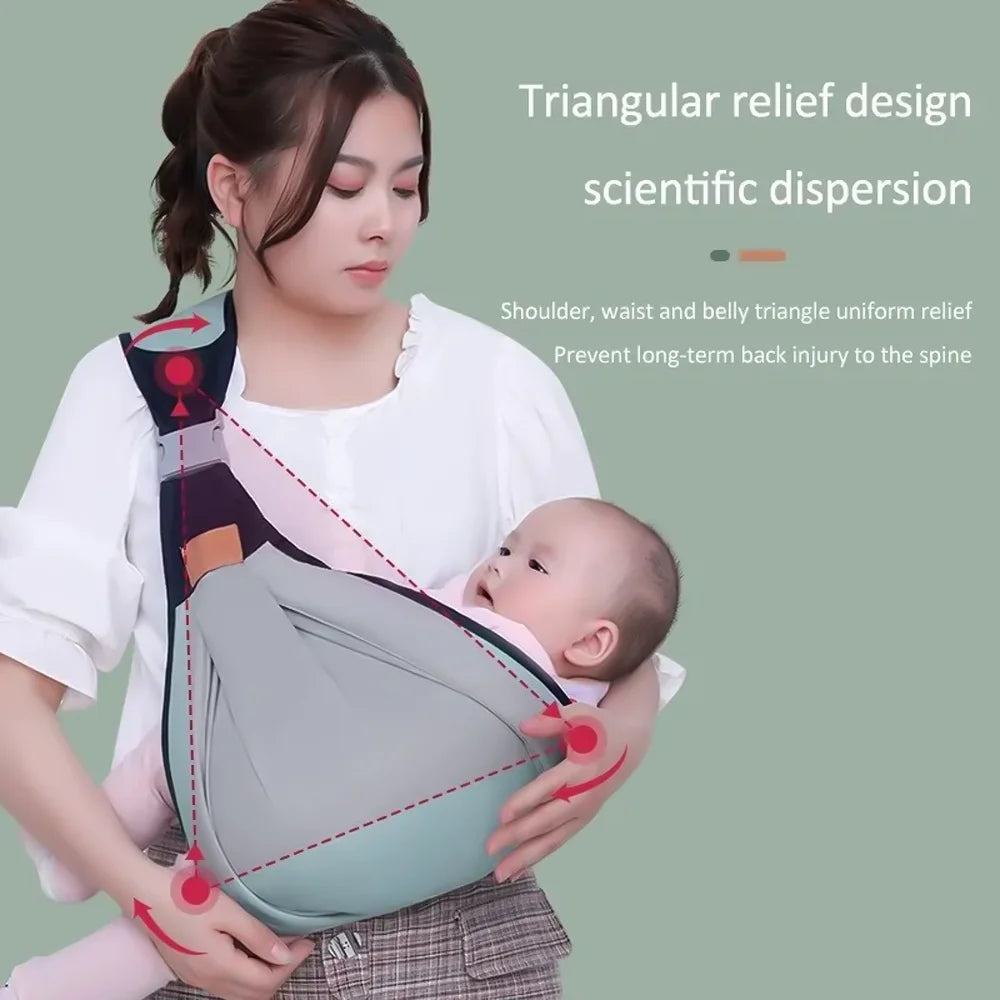 Porte-bébé ergonomique vert – Soutien confortable de 0 à 3 ans
