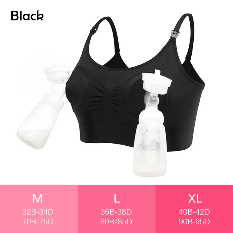 Soutien-Gorge Tire-Lait Mains Libres — Allaitement & Pompage, Port Toute la Journée