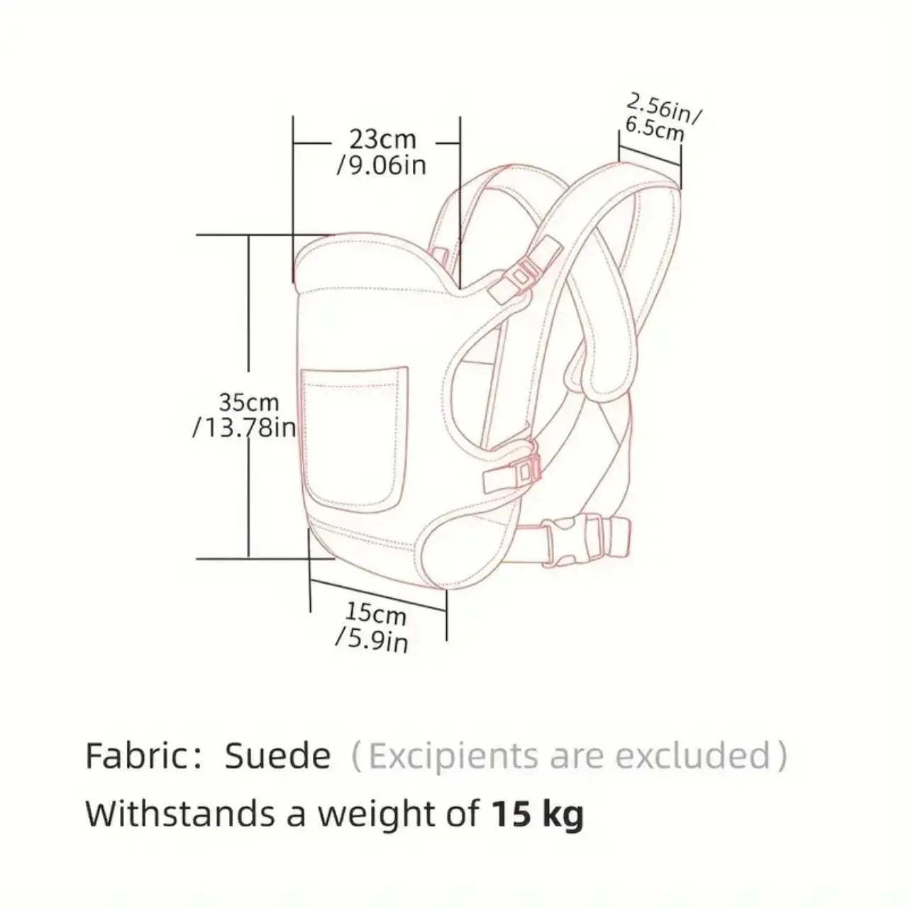 Porte-bébé AIEBAO 4-en-1 ergonomique – Ceinture ventrale et tissu respirant