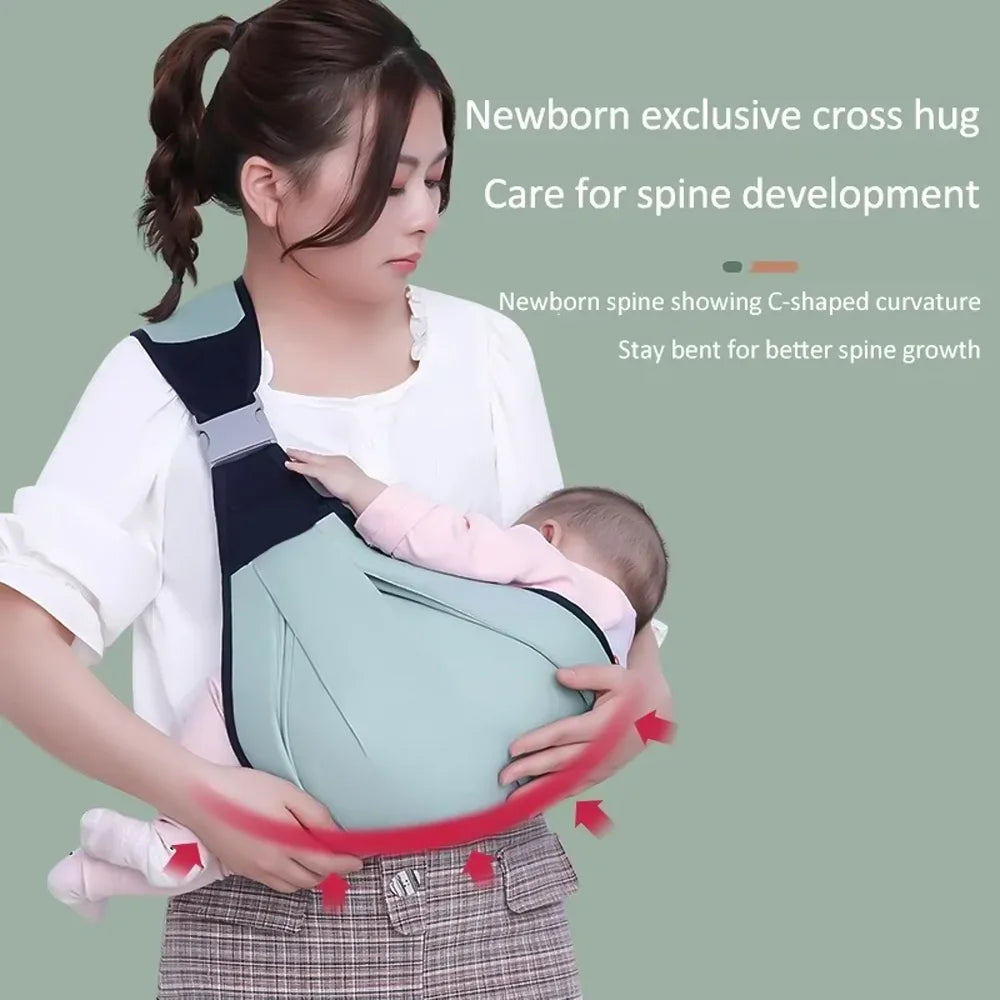Porte-bébé ergonomique vert – Soutien confortable de 0 à 3 ans
