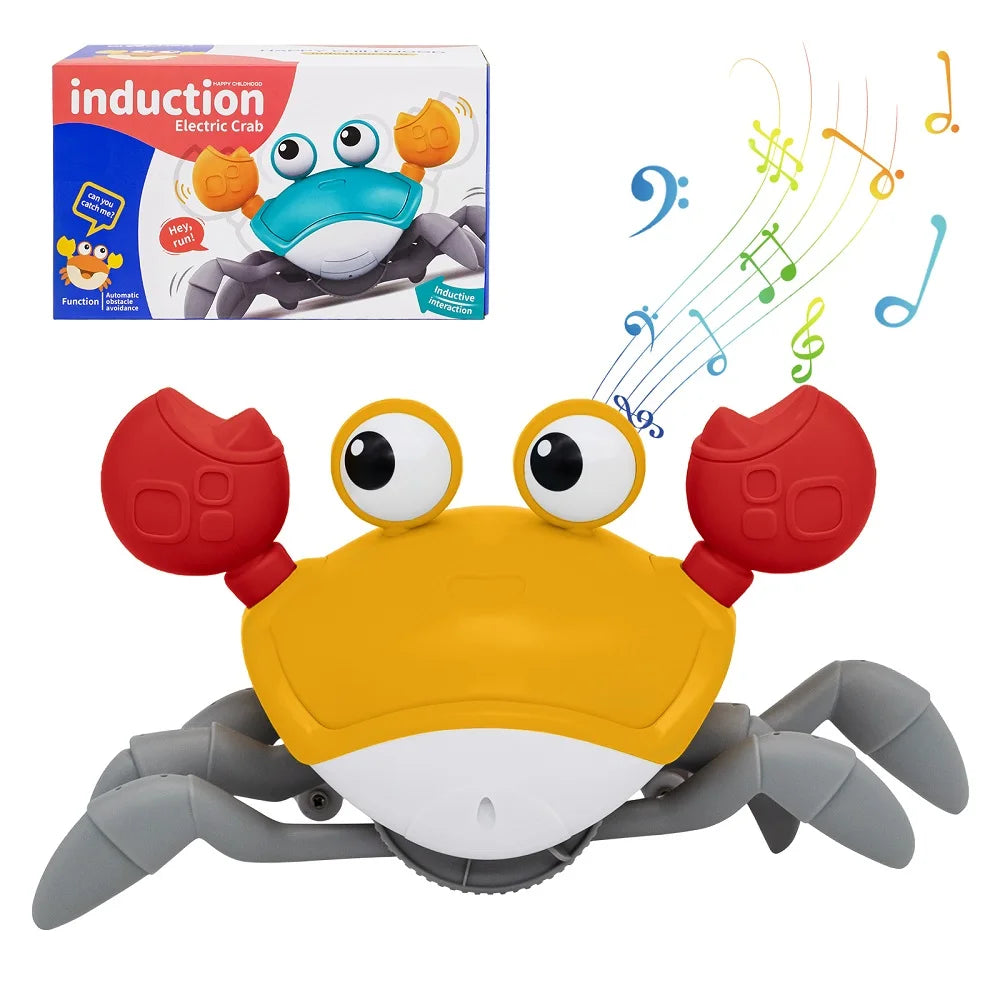 Jouet Crabe Bébé – Crabe Musical Dansant Électronique Capteur Infrarouge 3-6 Ans