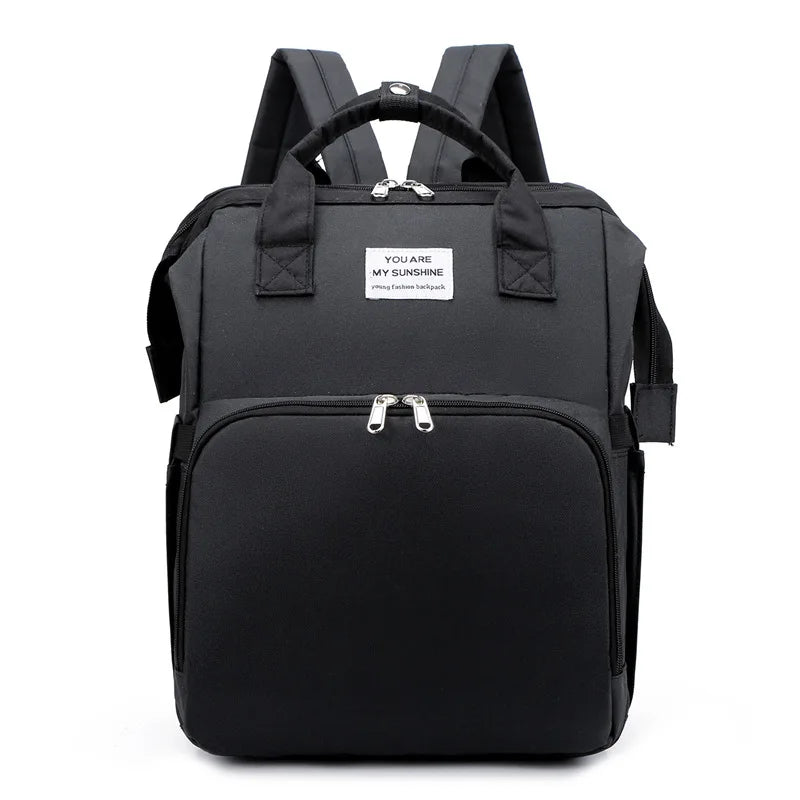 Sac à Langer Multifonction 4-en-1 – Lit Bébé Portable & Station à Langer | Voyage & Sorties