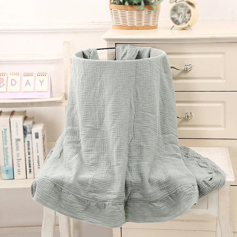 Couverture Bébé Mousseline Coton – Lange Emmaillotage Nouveau-Né Doux