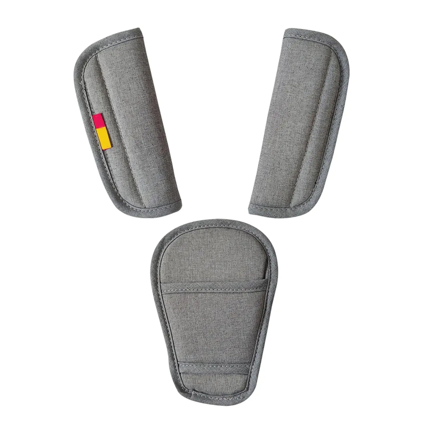 Padded Pram & Car Seat Strap Covers – Soft & Adjustable Shoulder Protection | Grey & Black