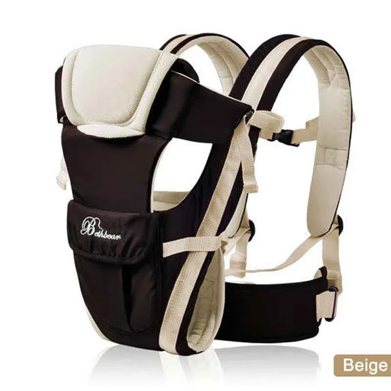 Porte-bébé ergonomique Beth Bear – 6 positions de portage, 0 à 3 ans