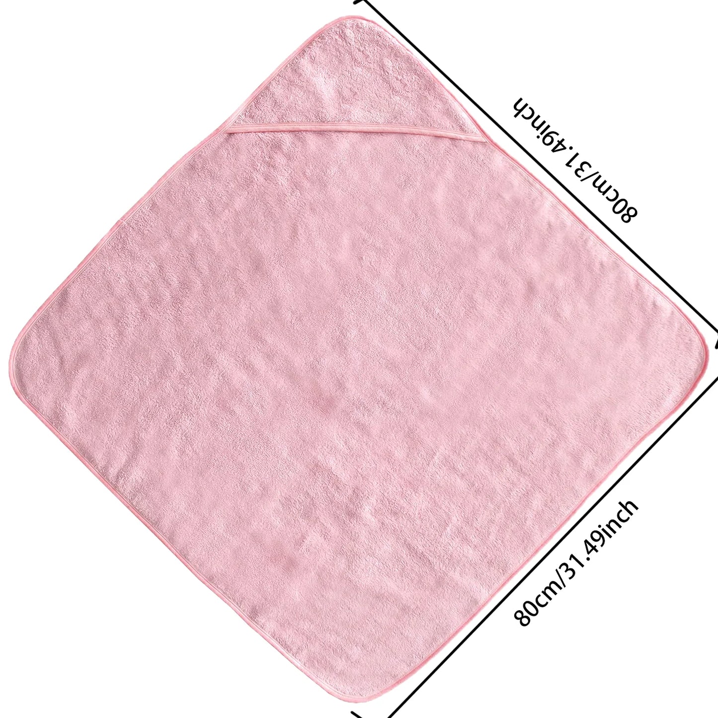 Cape de Bain Bébé à Capuche - Serviette Douce en Polyester avec Motifs Animaux (0-1 an)