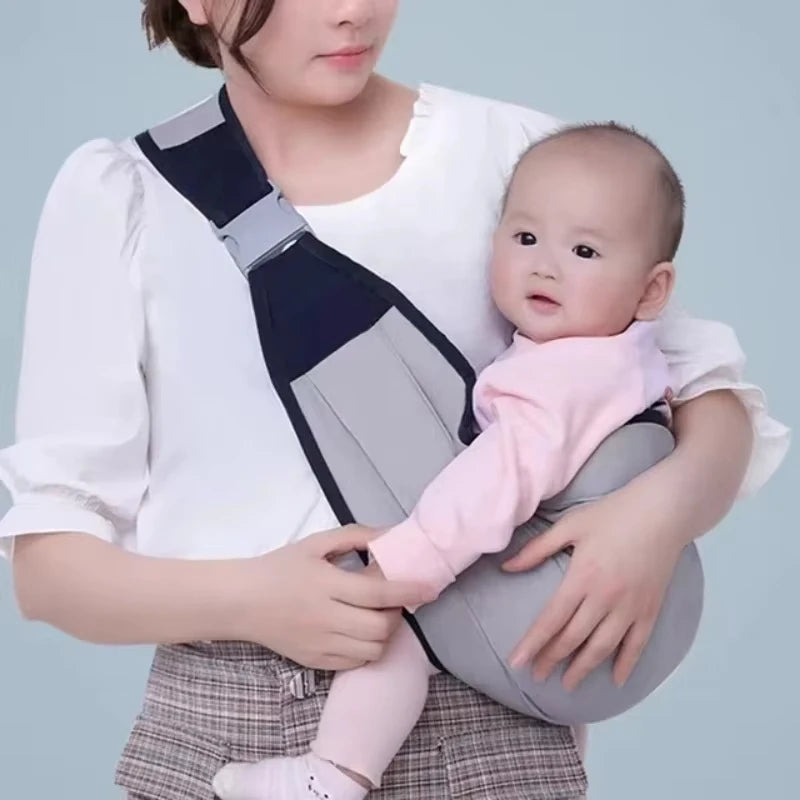Porte-bébé Wrap Réglable – Écharpe de Portage Bébé en Coton Respirant 0-36 Mois