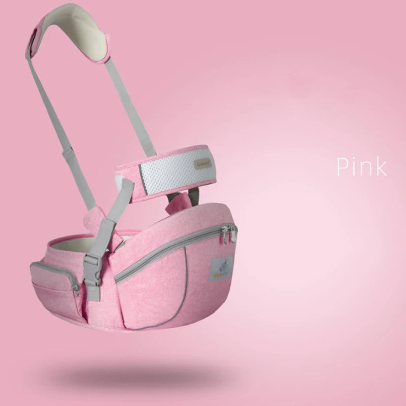 Porte-bébé ergonomique avec tabouret – Siège ventral multifonction pour bébé, 5 positions de portage
