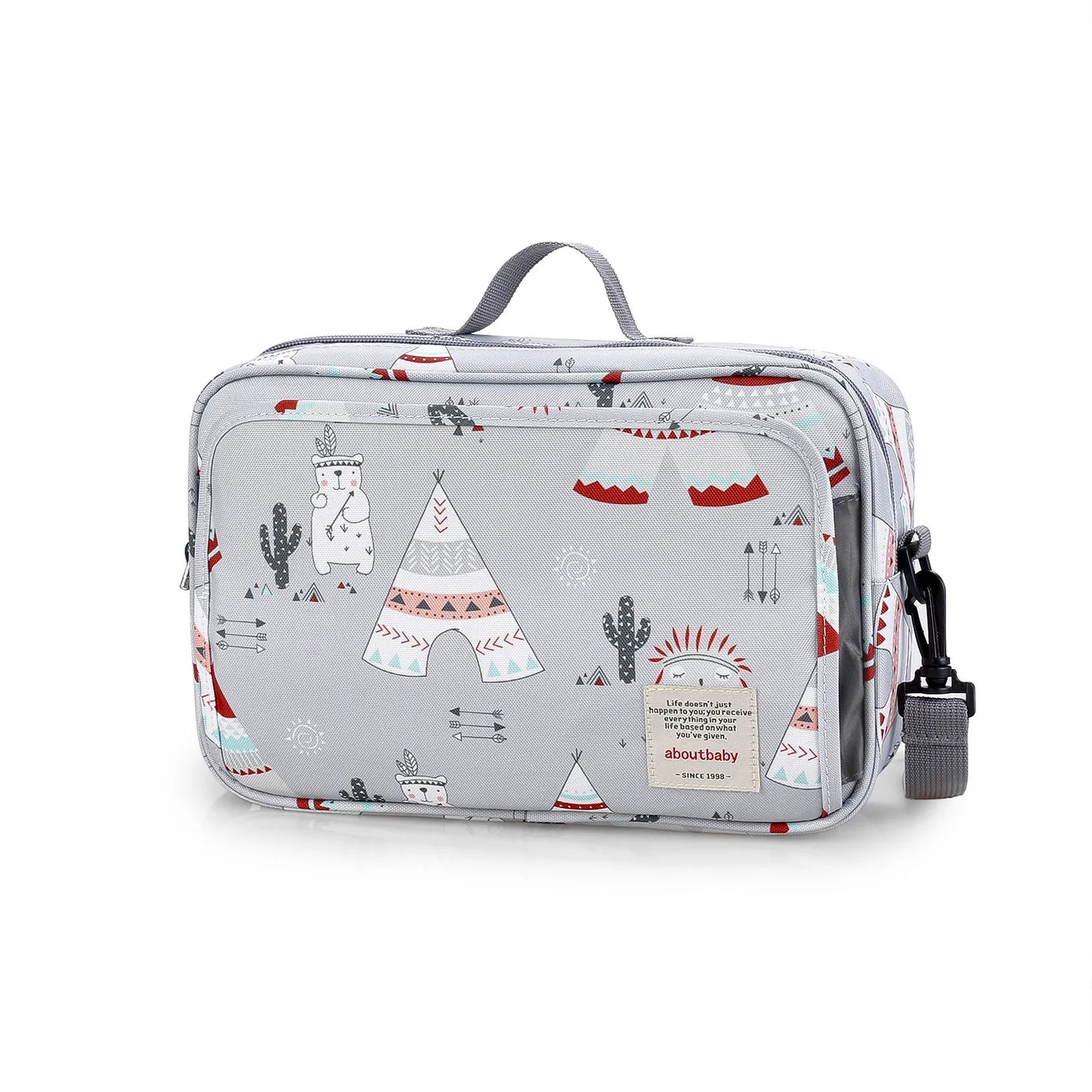 Sac Organisateur Imperméable pour Poussette Bébé – Léger, Multifonction, Grand Rangement avec Crochets et Sangle
