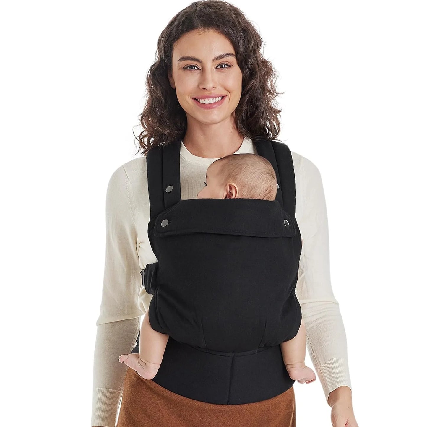 Porte-bébé wrap en coton – Ajustable, confortable de 0 à 2 ans