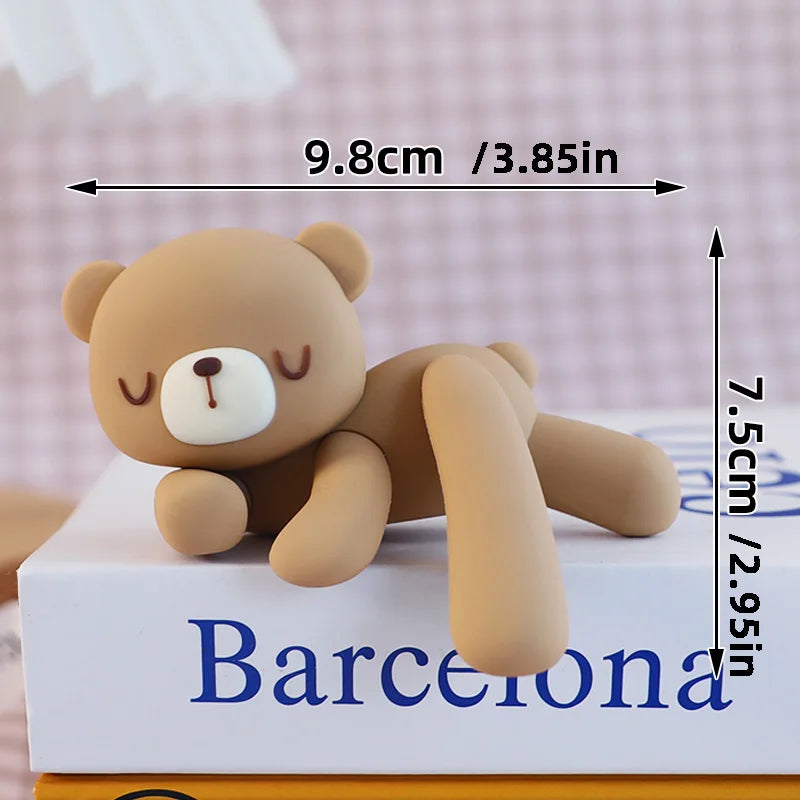 New 3D Bear Cake Topper Baby Shower Bear Decoration Boy Girl Happy 1st Birthday Party Cake Decor Gender Reveals Party Supplies