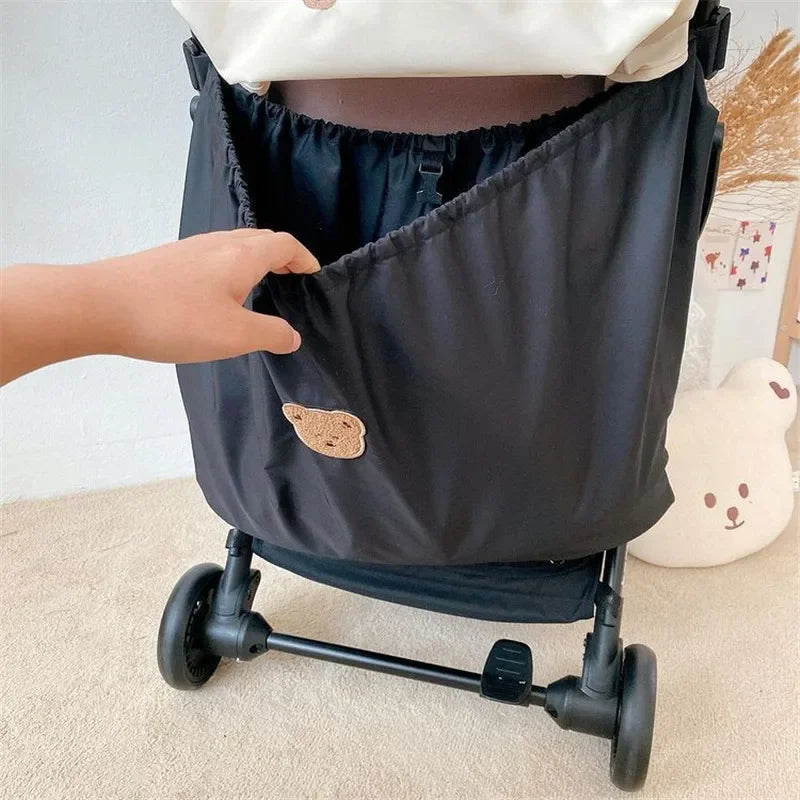 Organisateur Suspendu Bébé – Sac de Rangement Couches & Jouets pour Lit ou Poussette