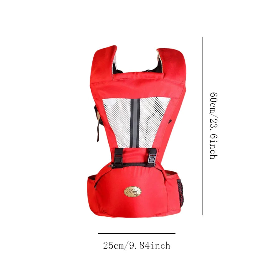 Porte-Bébé Ergonomique avec Siège de Hanche – Multifonction Physiologique 0-48 Mois | Écharpe & Kangourou