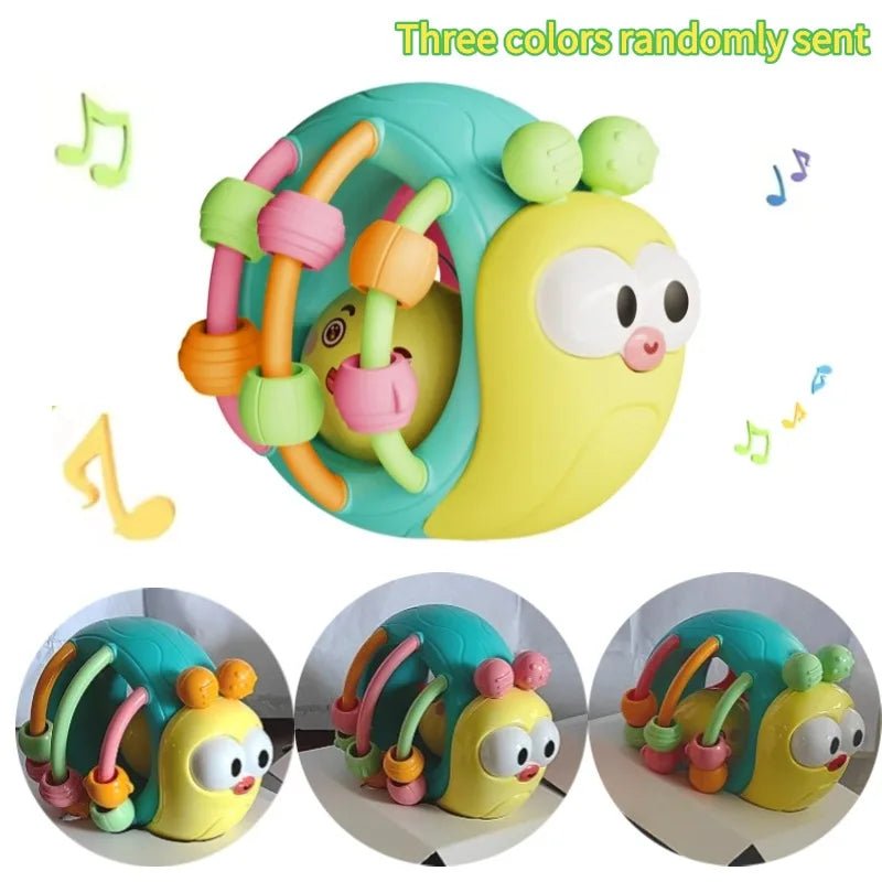 Balles Hochet Douces Bébé – Éveil Sensoriel & Ramper 0-12 Mois | Éléphant & Escargot