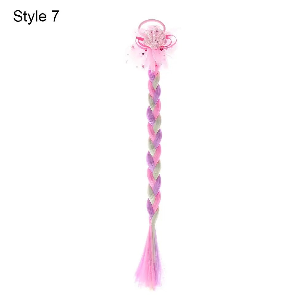 Élastique Cheveux Bébé Fille Arc-en-Ciel – Chouchou Nœud Colore Anti-Glisse Sans Dommage