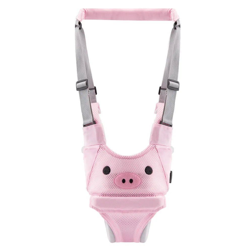 Harnais Apprentissage Marche Bébé Détachable – Aide à la Marche Sécurisée 6-24 Mois | Rose, Chouette & Chocolat