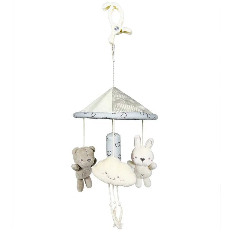 Mobile Bébé à Suspendre – Jouet Éveil Animaux en Peluche pour Poussette & Lit (0-36 mois)