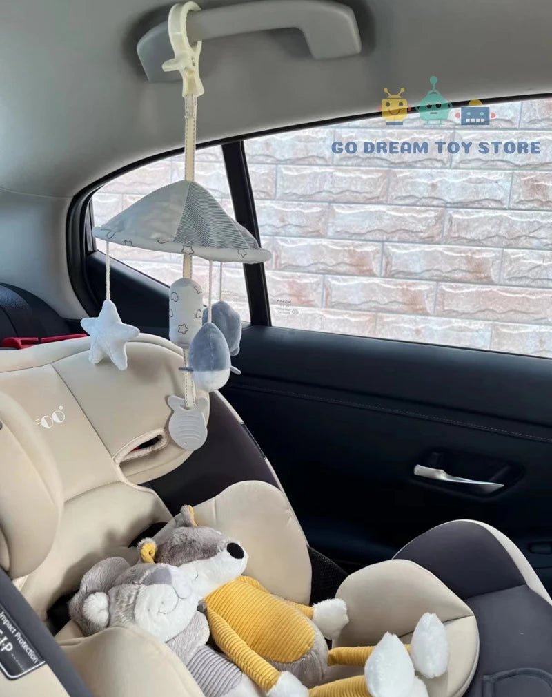 Mobile Bébé à Suspendre – Jouet Éveil Animaux en Peluche pour Poussette & Lit (0-36 mois)