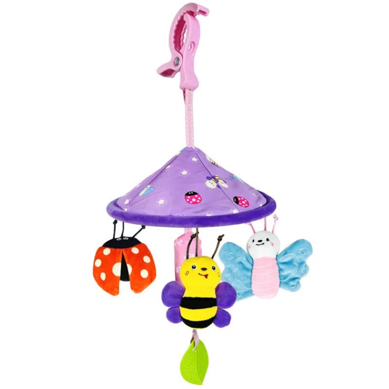 Mobile Bébé à Suspendre – Jouet Éveil Animaux en Peluche pour Poussette & Lit (0-36 mois)