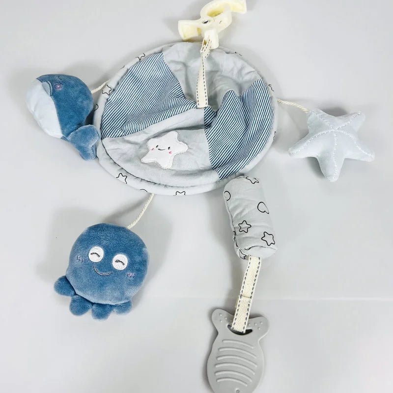 Mobile Bébé à Suspendre – Jouet Éveil Animaux en Peluche pour Poussette & Lit (0-36 mois)