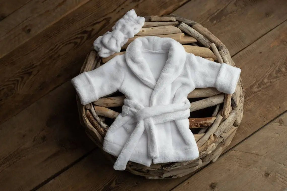 Peignoir Bébé en Coton avec Serviette – Doux et Confortable | 0-6 Mois