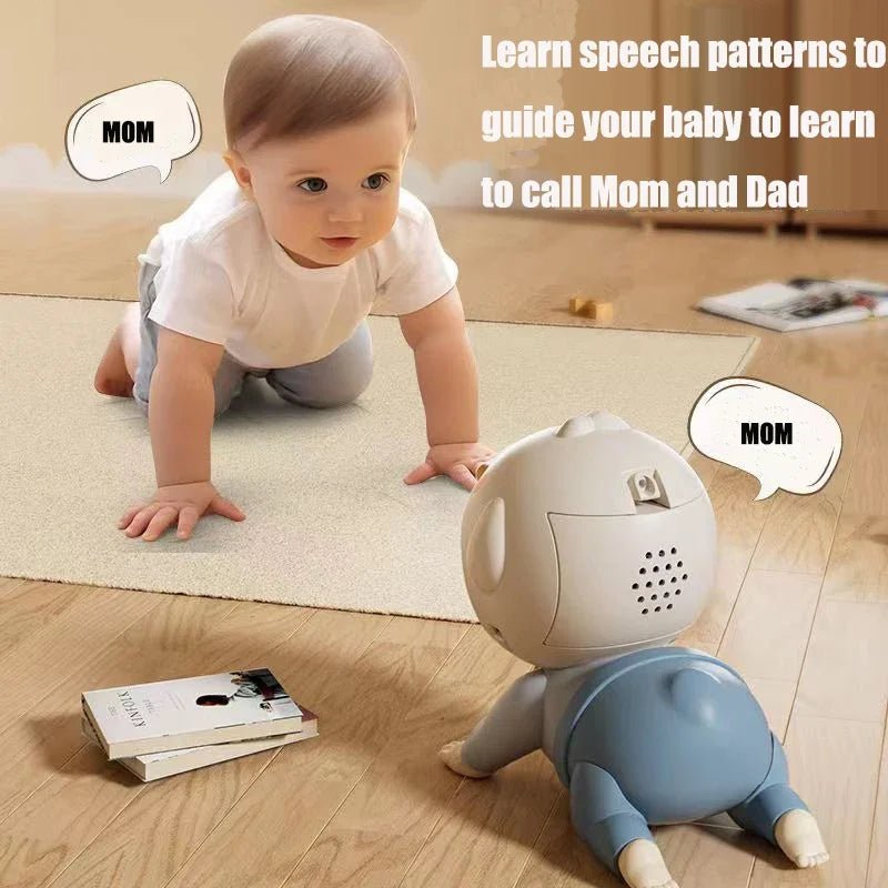 Poupée Électrique Bébé Rampante avec Sons – Jouet Éducatif pour Apprentissage de la Marche 0-12 Mois