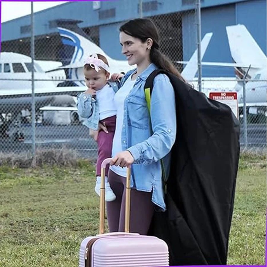 Sac de transport poussette imperméable – Format XL pliable avec bretelles