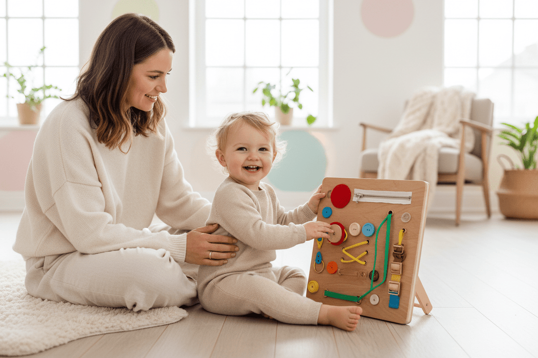 Busy Board Montessori : quel modèle choisir selon l’âge de votre enfant ?