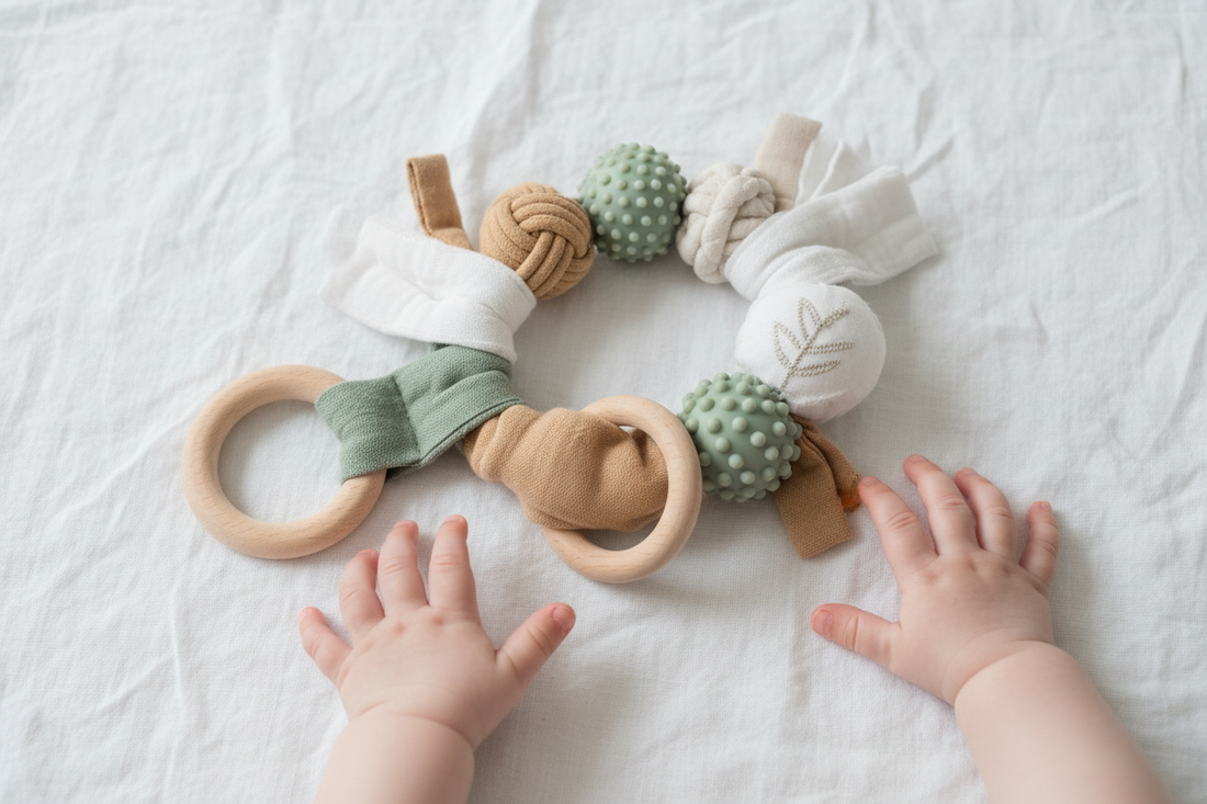 Jouet Montessori 3 6 Mois – Stimulation Sensorielle et Motricité Bébé