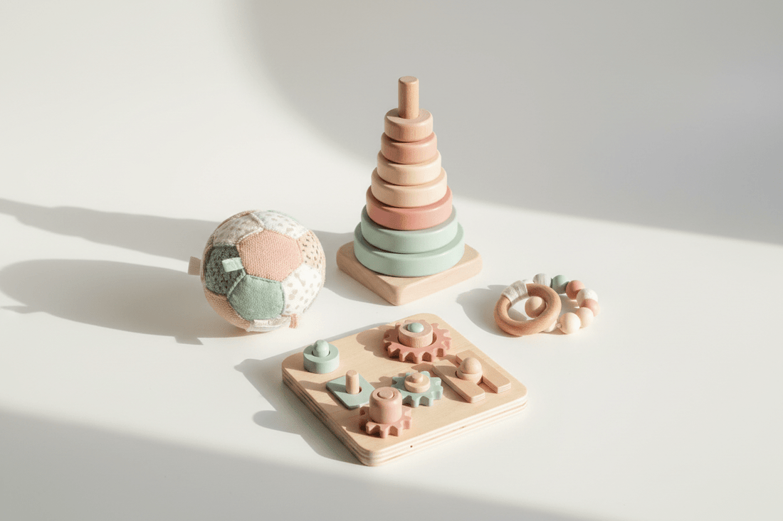 Les 10 jouets Montessori indispensables de 0 à 12 mois