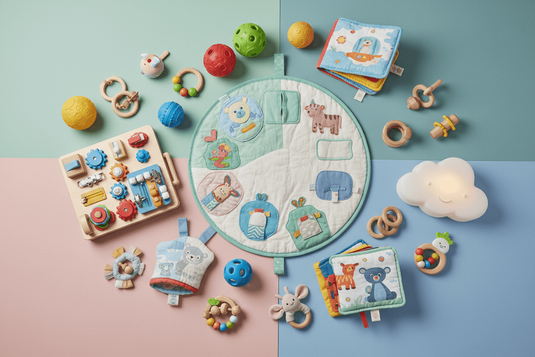 Les 7 accessoires indispensables pour stimuler l'éveil de bébé (0 à 12 mois)