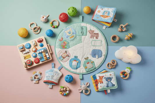Les 7 accessoires indispensables pour stimuler l'éveil de bébé (0 à 12 mois)