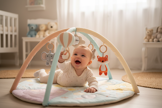Éveil Bébé 0-6 Mois – Tapis, Jouets Sensoriels & Stimulation : Guide Complet 2026