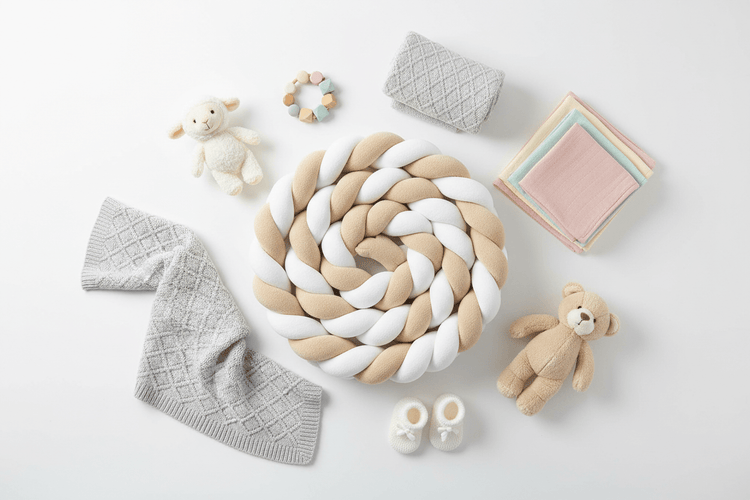 Accessoires Lit Bébé – Tresse de Lit, Tour de Lit Respirant & Décoration Chambre