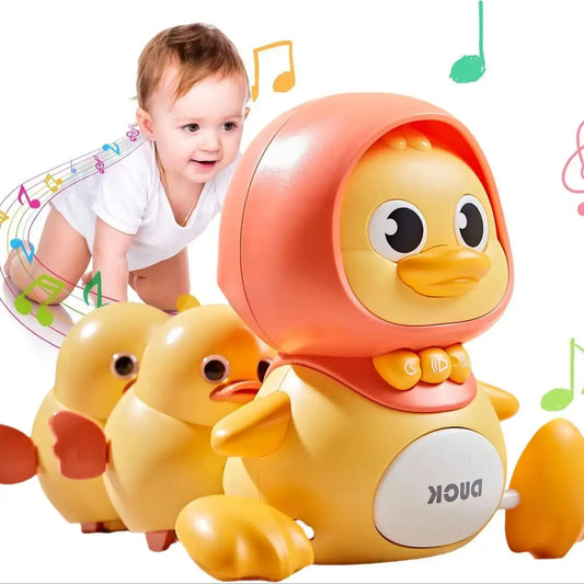 Canard musical interactif bébé – Jouet lumineux et sonore dès 1 an