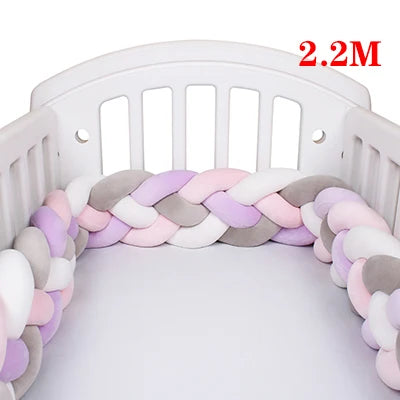 Tresse de Lit Bébé – Tour de Lit Tressé en Coton | 2.2M / 3M / 3.6M | Décoration Chambre Bébé