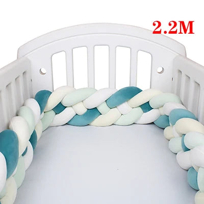 Tresse de Lit Bébé – Tour de Lit Tressé en Coton | 2.2M / 3M / 3.6M | Décoration Chambre Bébé
