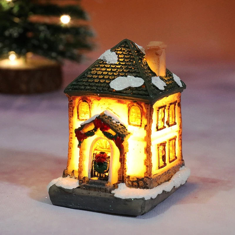Veilleuse Maison de Noël LED à Piles – Décoration Chambre Enfant & Cadeau Noël