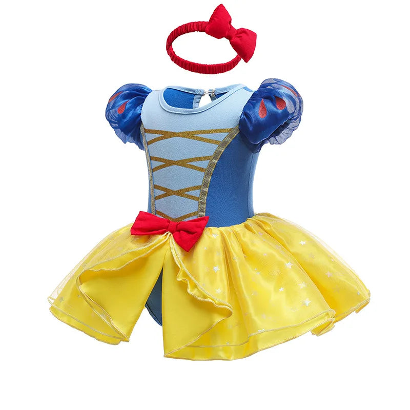 Robe Tutu Princesse Bébé Fille avec Bandeau – Tenue Anniversaire, Baptême & Cérémonie 3-18 Mois