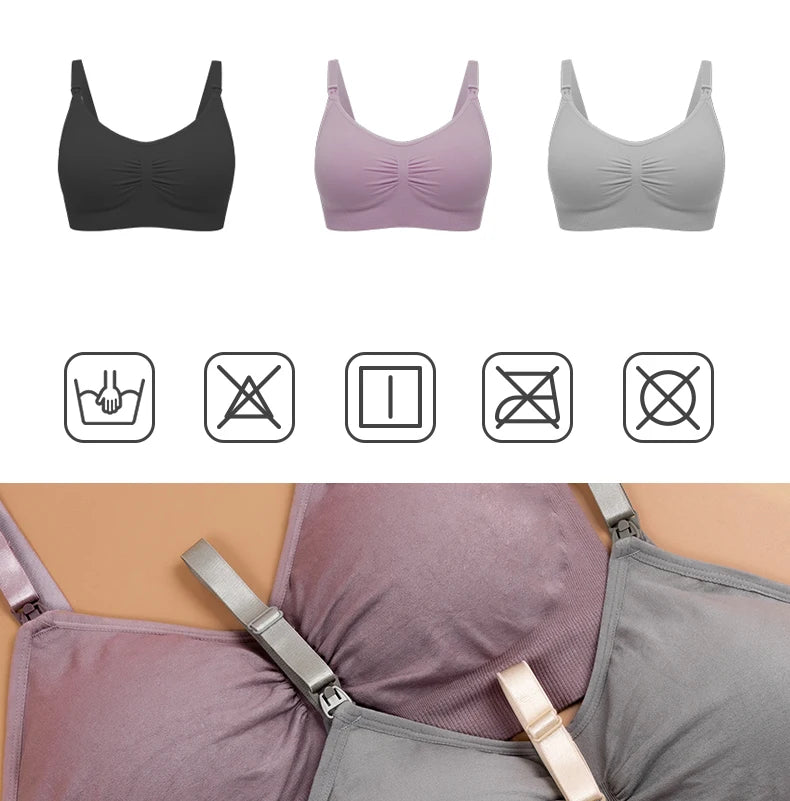 Soutien-Gorge Allaitement Grande Taille Push-Up – Brassière Sans Coutures Forte Poitrine Respirante | Maternité Inclusive