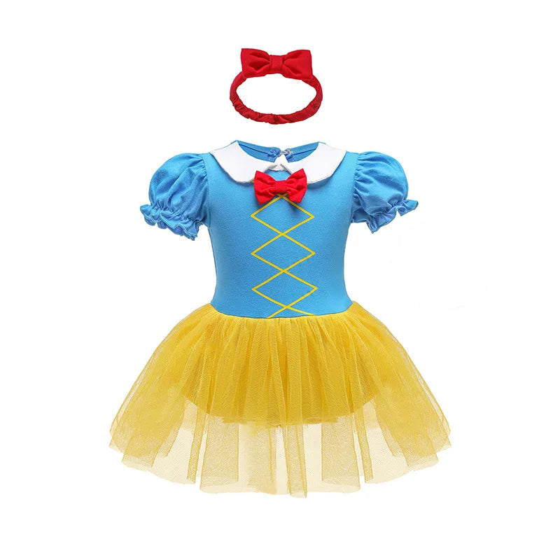 Robe Tutu Princesse Bébé Fille avec Bandeau – Tenue Anniversaire, Baptême & Cérémonie 3-18 Mois
