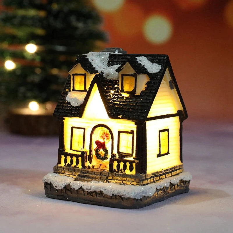 Veilleuse Maison de Noël LED à Piles – Décoration Chambre Enfant & Cadeau Noël