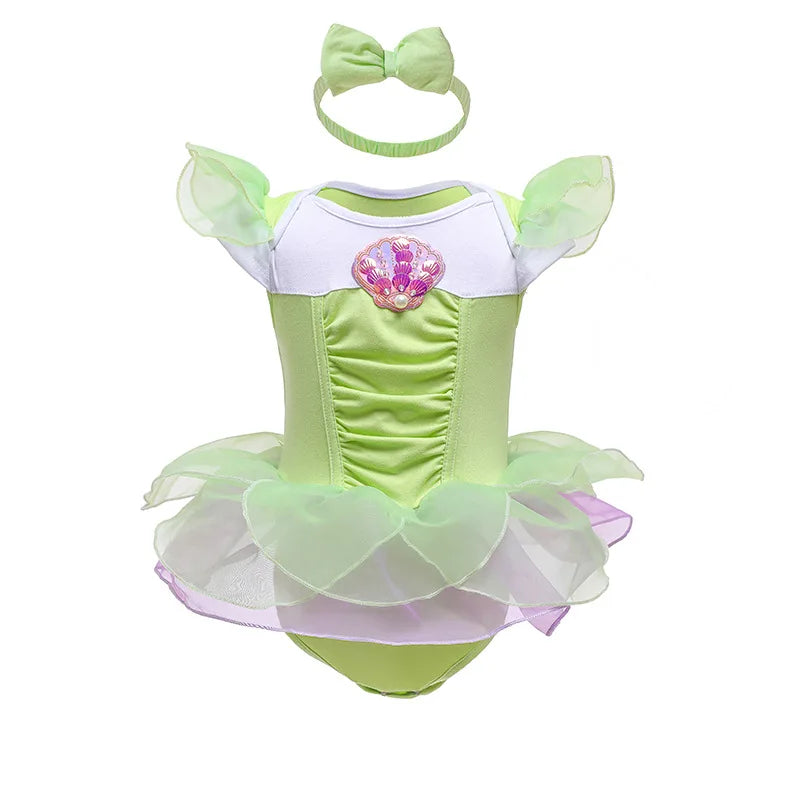 Robe Tutu Princesse Bébé Fille avec Bandeau – Tenue Anniversaire, Baptême & Cérémonie 3-18 Mois