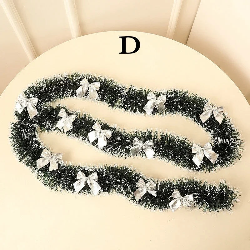 Ruban Décoratif Noël 2m – Boucle Sapin, Déco Table Mariage & Fêtes, Ornement Cuisine Bar 4 Coloris