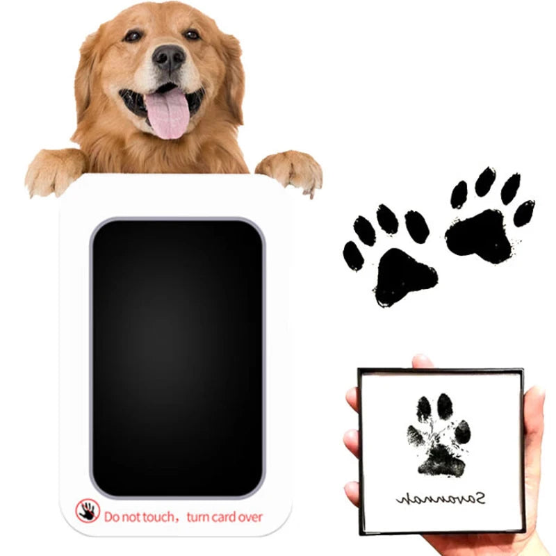 Grand Tampon Encre Empreintes Bébé & Animaux – Non Toxique | Souvenir Naissance & Pattes Chat Chien