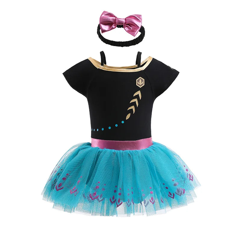 Robe Tutu Princesse Bébé Fille avec Bandeau – Tenue Anniversaire, Baptême & Cérémonie 3-18 Mois