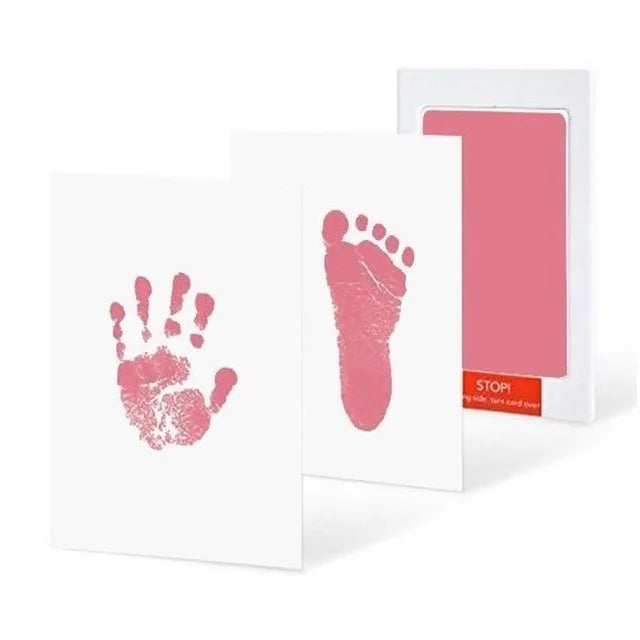 Kit Empreintes Mains & Pieds Bébé DIY 11 Couleurs – Tampon Encre Propre Sans Toxines | Cadeau Naissance 0-6 Mois