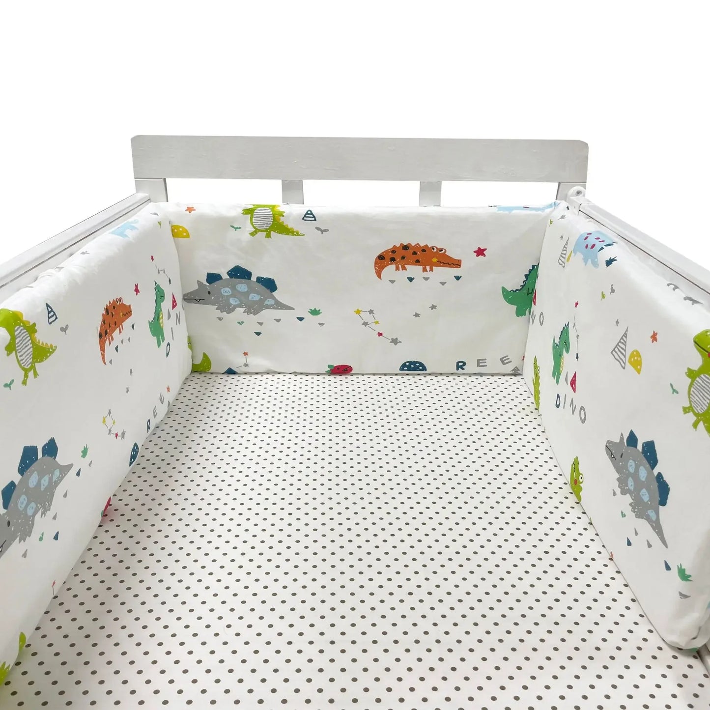 Tour de Lit Bébé Coton Motifs — Protège Barreaux Respirant 60x120 | 14 Coloris Fille & Garçon