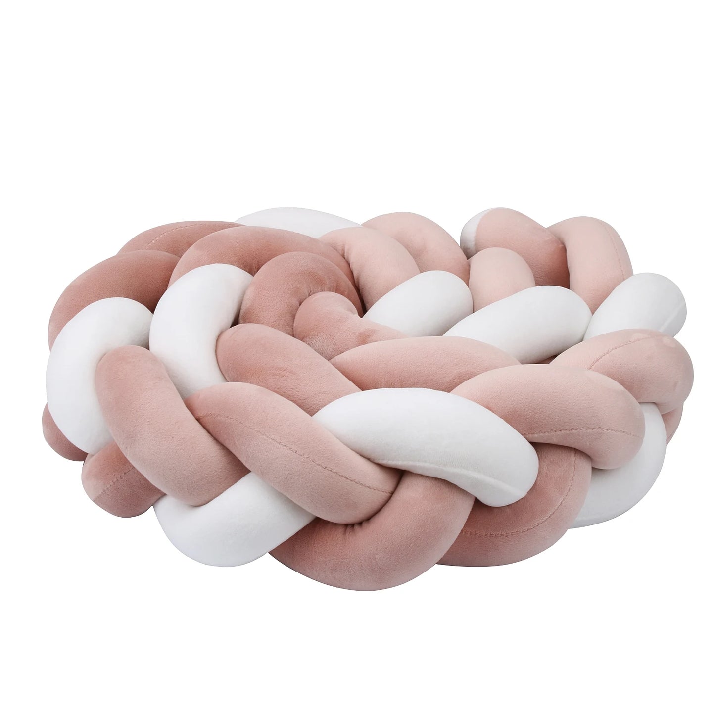 Bumper Lit Bébé Tressé Nœuds Rembourré – Tour de Lit Berceau Lavable 1M 2M 3M 4M